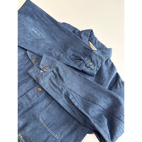 70s KEY "IMPERIAL" DENIM COVERALL Size 42