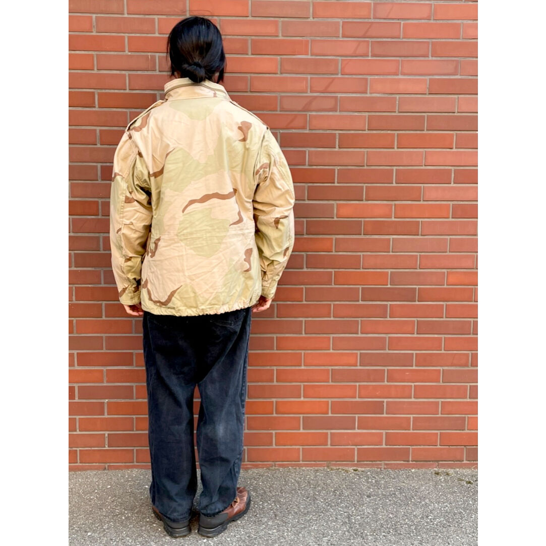 90s US ARMY M65 フィールドジャケット デザートカモ L 米軍 M-65 field desert camo jacket US ARMY 90s surplus 米軍 M65