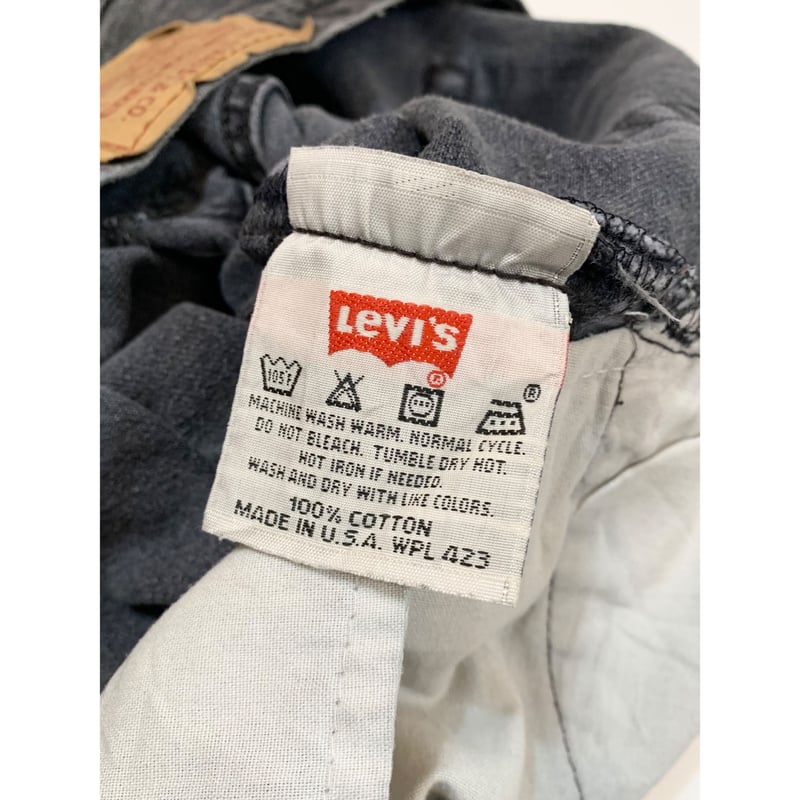 90s Levi's 501-0660 BLACK DENIM PANTS MADE IN U
