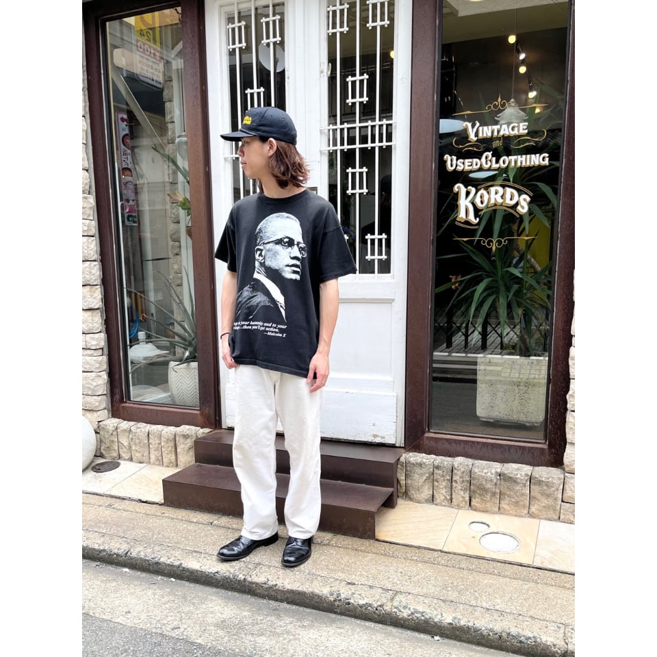 90s USA製　マルコムX フォト　アート　Tシャツ シングルステッチ　L 90s USA製 マルコムX フォト アート Tシャツ シングルステッチ L 90s