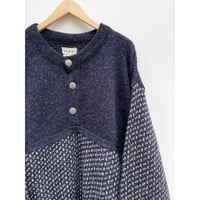 80s L.L.Bean "Half Botton" WOOL KNIT MADE IN NORWAY🇳🇴 Size XL-TALL