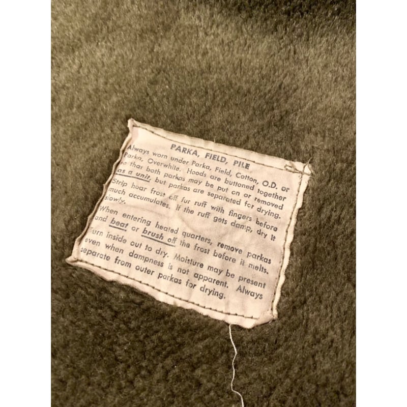 US ARMY M43 パイルパーカー　バック刺繍 US ARMY M43 パイルパーカー バック刺繍