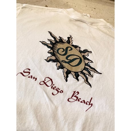 90s SANDIEGO BEACH Tee MADE IN USA 🇺🇸 Size L