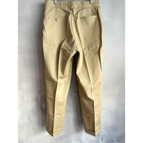 60s "DEADSTOCK" KHAKI WORK PANTS W34L31