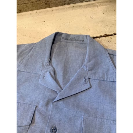 97s "DEADSTOCK" US NAVY UTILITY CHAMBRAY SHIRT Size M