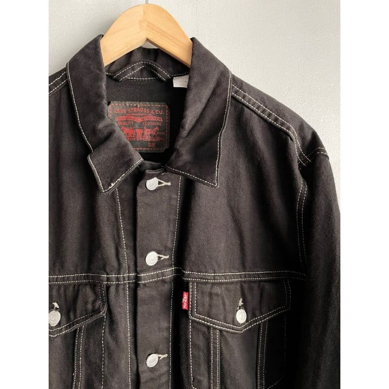 00s Levi's 70797 BLACK DENIM JACKET Size XXL |