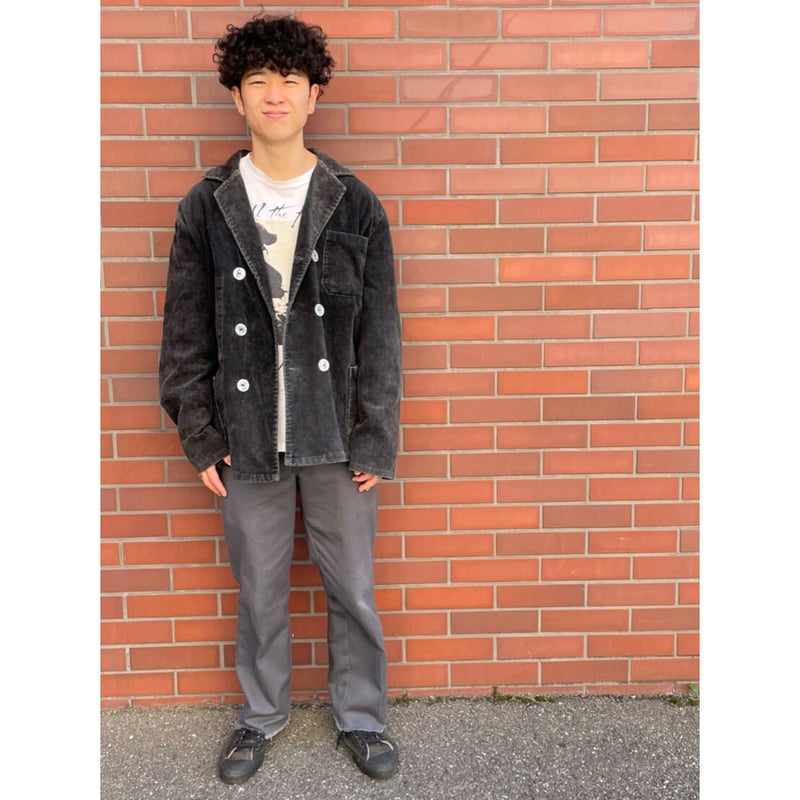 80s EIKO DOUBLE BREASTED CORDUROY WORK JACKET 🇩