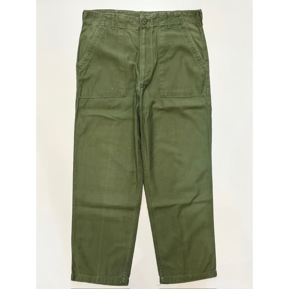 60s us army ベイカーパンツ OG-107 type1 コットンサテン 60s US ARMY OG-107 COTTON SATEEN BAKER PANTS Si