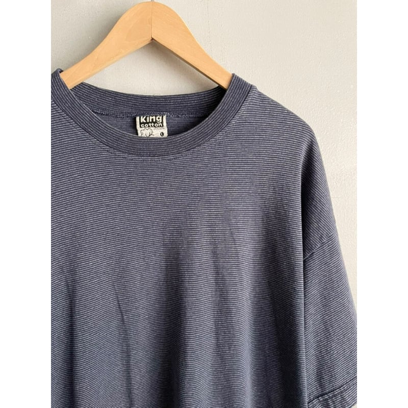 【今季新作】USA cotton border T-shirt【新品】 90s King cotton border Tee MADE IN USA 🇺🇸 Size
