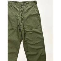 60s US ARMY OG-107 COTTON SATEEN BAKER PANTS Size W34L29→W33L28