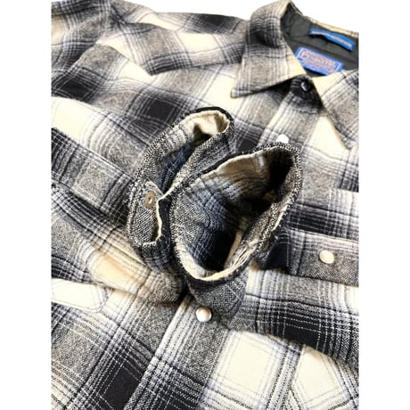 70〜80s PENDELTON WOOL WESTERN SHIRT MADE IN USA 🇺🇸 Size XL-LONG