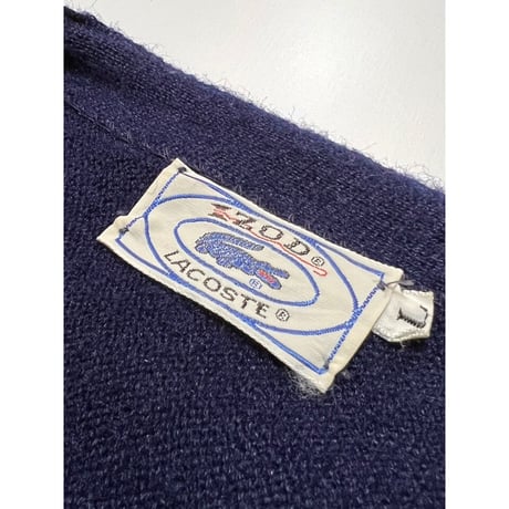80s IZOD LACOSTE ACRLYIC CARDIGAN Size L