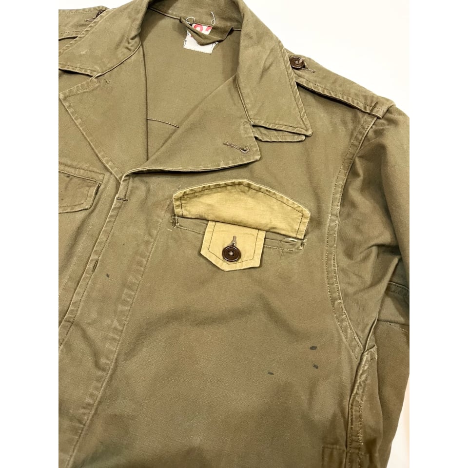 50s 60s French Jacket Vintage フェード ジャケット Vintage French 60's 100% Lined Suede Jacket Blazer M/L
