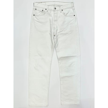 90s Levi’s 501 WHITE DENIM PANTS MADE IN USA 🇺🇸 Size W31L30→W30L29