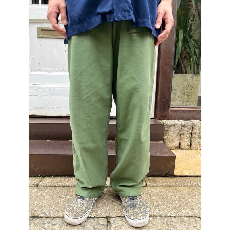 【P氏さま専用】cotton satin baker pants og107 60s US ARMY OG-107 COTTON SATEEN BAKER PANTS Si