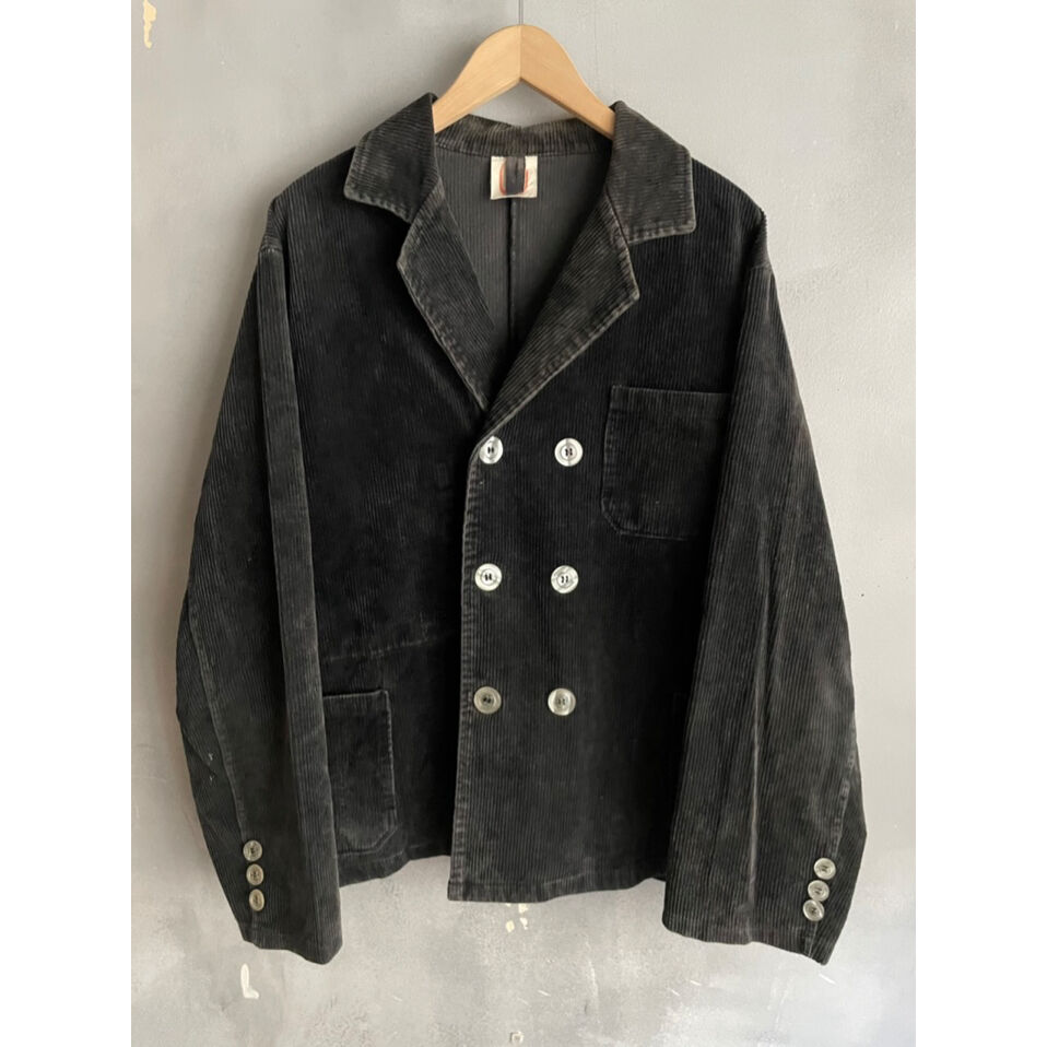 80s EIKO DOUBLE BREASTED CORDUROY WORK JACKET 🇩
