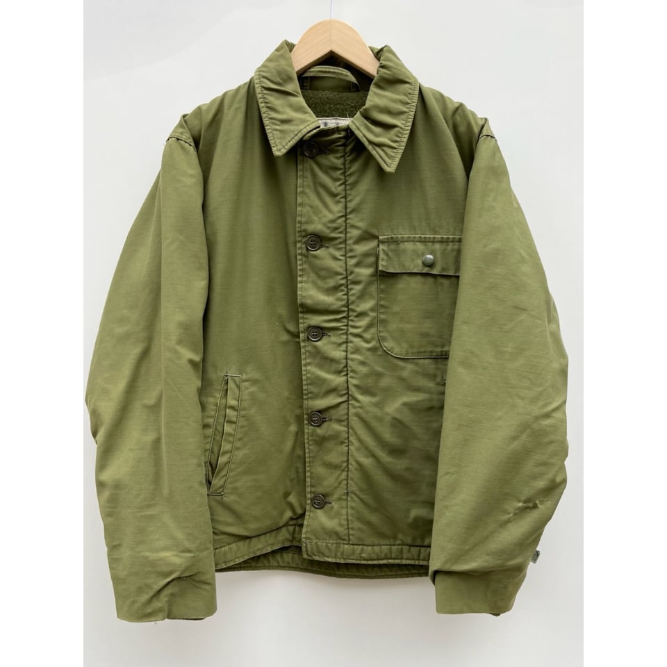 U.S. ネイビー A-2 デッキ ジャケットグリッパー ジッパー 60s70s U.S. ネイビー A-2 デッキ ジャケットグリッパー ジッパー 60s70s