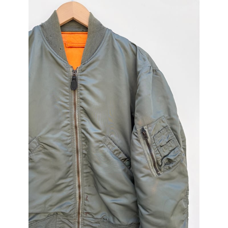 60S米軍実物USAF L−2B ALPHA 7448H 1968年 Lサイズ 1968年 U.S.AIRFORCE L-2B フライトジャケット Hタイプ size M