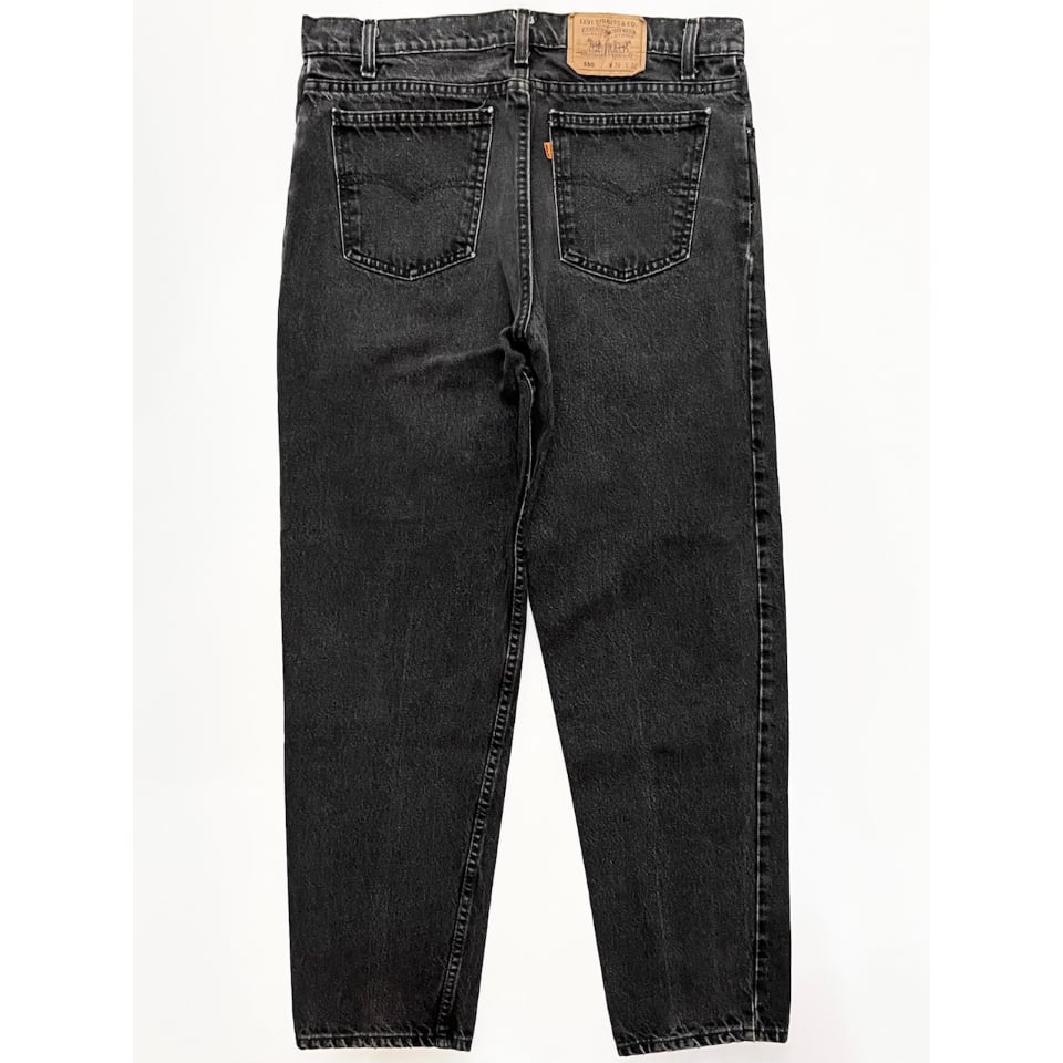 90's Levi's 550 ブラックデニムW38L30 USA製 90s Levi's 550 Black Denim Pants 黒 34×30 リーバイス