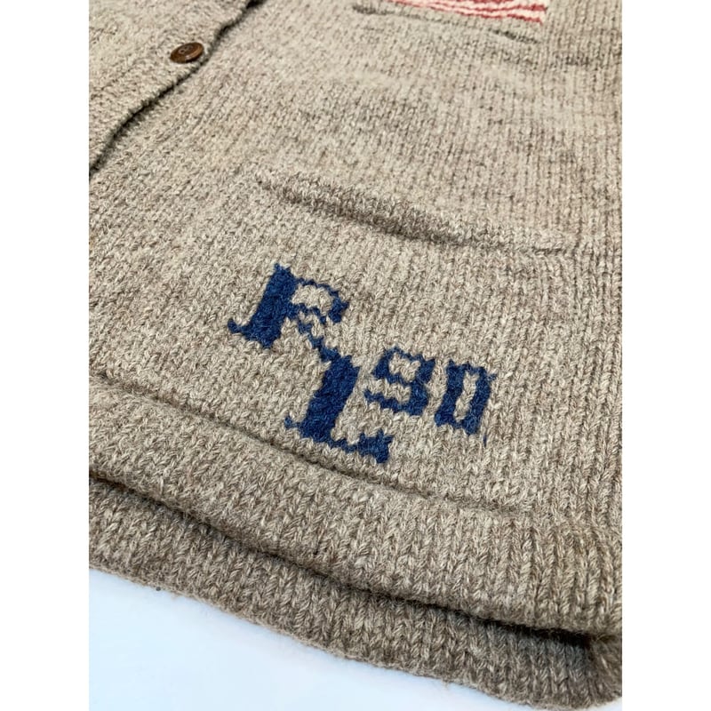 90s POLO COUNTRY HAND KNIT CARDIGAN Size M | KORDS