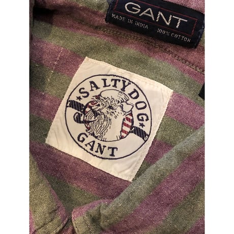 90s GANT SALTY DOG B/D SHIRT MADE IN INDIA Size XL