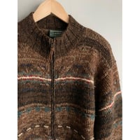 00s LAUREN FULL ZIP HAND KNIT Size WOMEN'S L