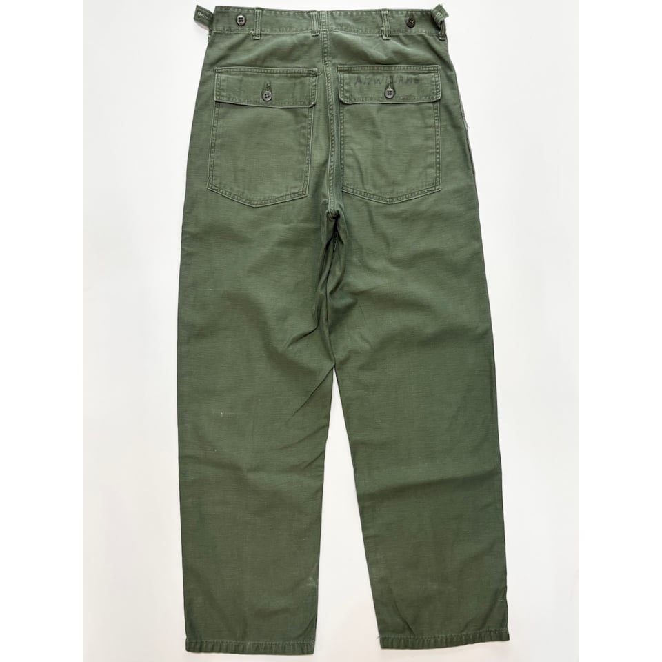 60s 70s US ARMY コットンサテン　ベイカーパンツ　32×33 8d01bbd946ad2f2a41edbd91c1a099