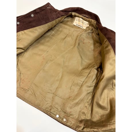 70〜80s Schott SUEDE TRACKER JACKET Size 42