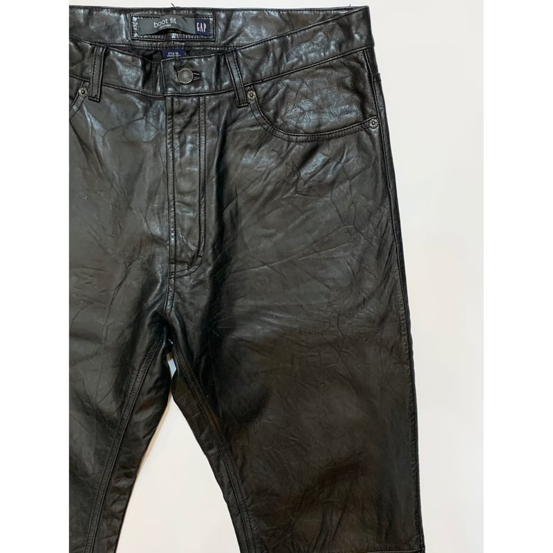 00's gap leather pants レザーパンツ 00s GAP LEATHER PANTS Size W29L30 | KORDS
