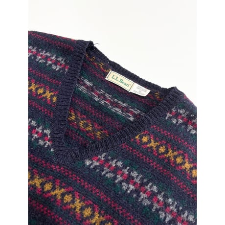 90s L.L.Bean WOOL KNIT VEST MADE IN SCOTLAND 🏴󠁧󠁢󠁳󠁣󠁴󠁿 Size XL