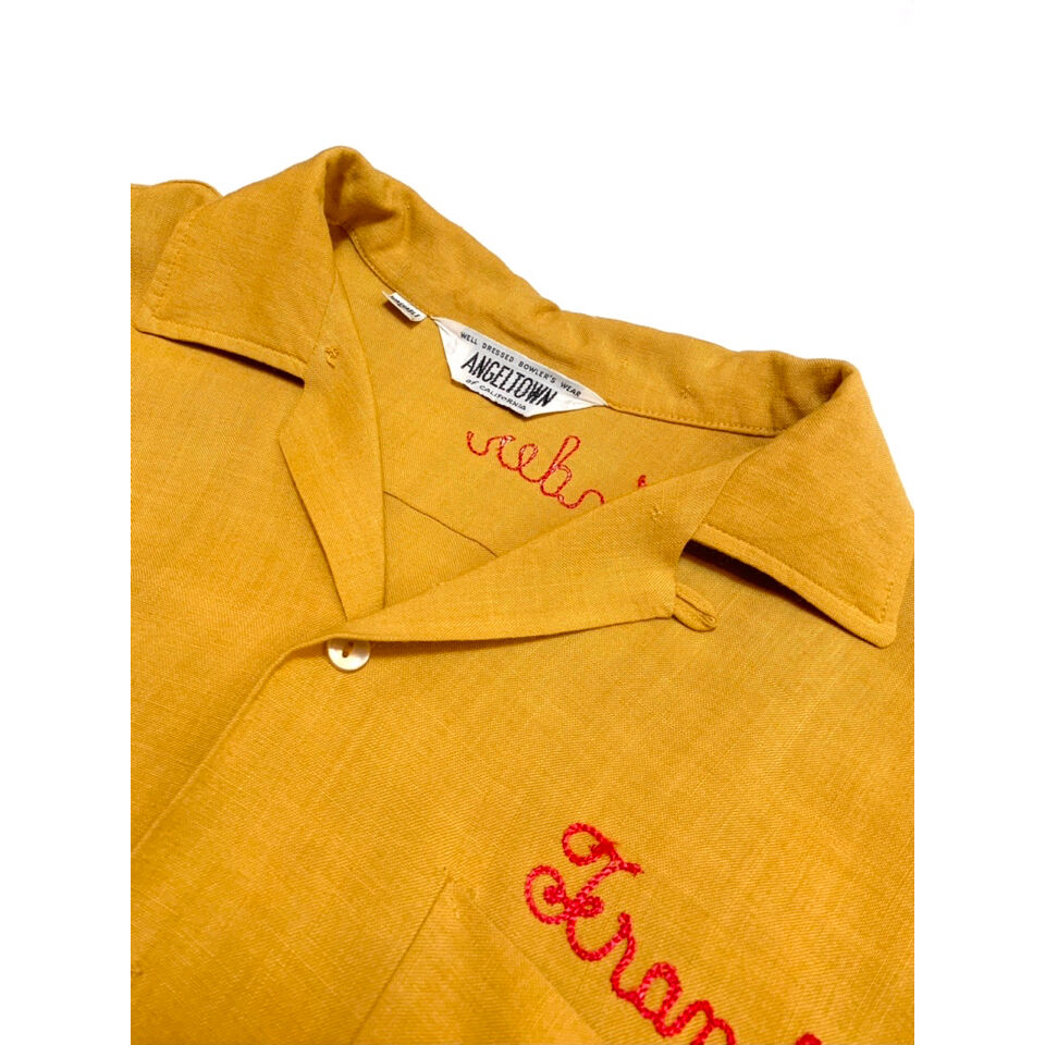 60s ANGELTOWN Bowling shirt ボーリングシャツ USA