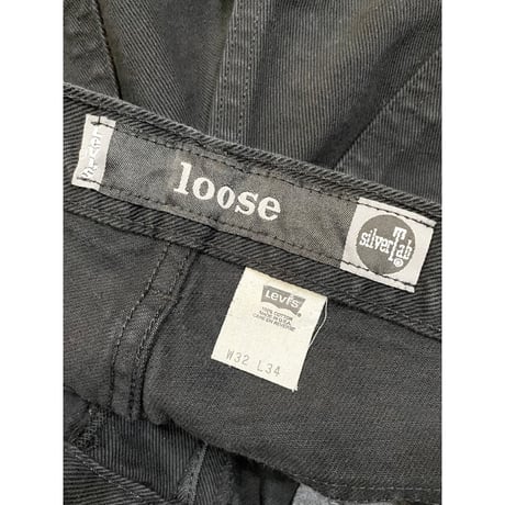 90s Levi’s SILVERTAB "LOOSE" BLACK DENIM MADE IN USA 🇺🇸 Size W32L34