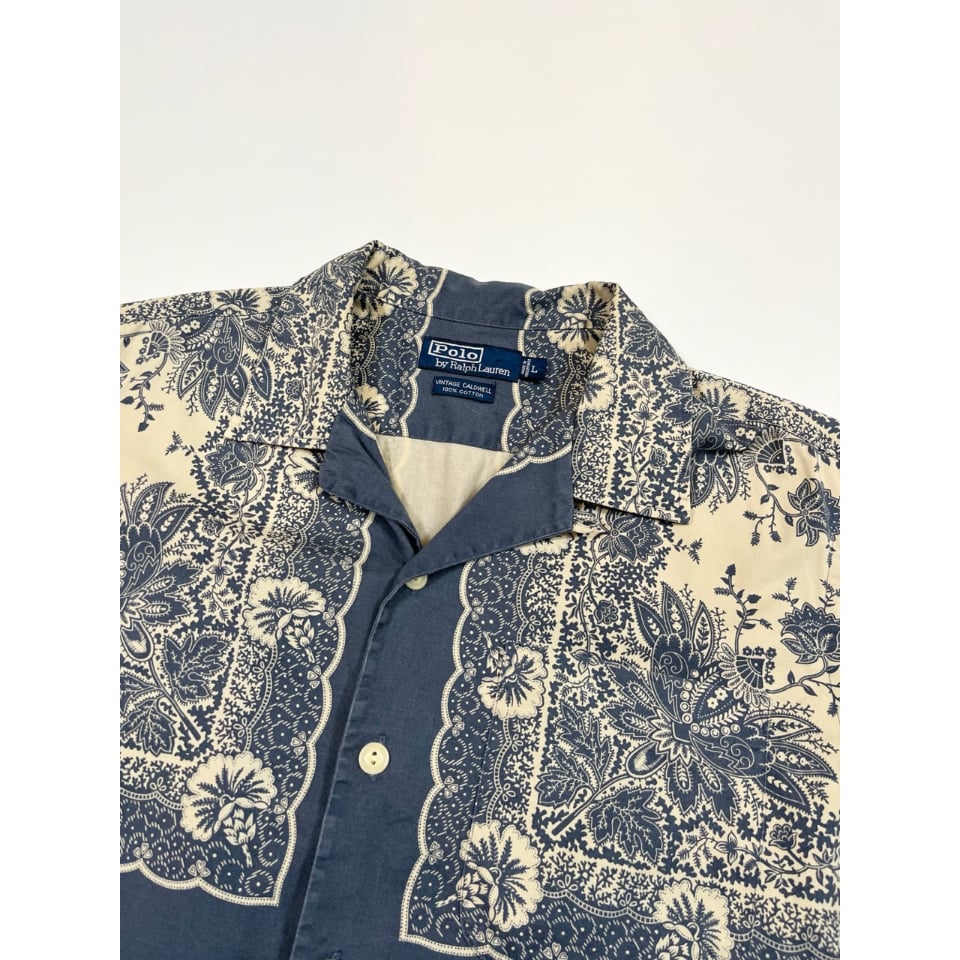 希少 ポロラルフローレン CALDWELL シャツ 古着 Vintage ロゴ 90s Ralph Lauren 
