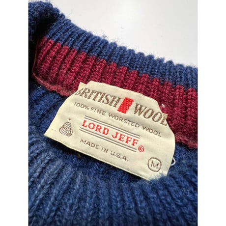 90s LORD JEFF WOOL KNIT  MADE IN USA🇺🇸 Size M