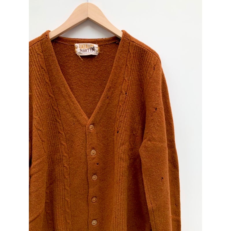 60s CATALINA MARTIN LAMBSWOOL CARDIGAN Size L〜X