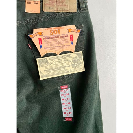 90s "DEADSTOCK" Levi’s 501 PRESHRUNK JEANS MADE IN USA 🇺🇸 W36L34