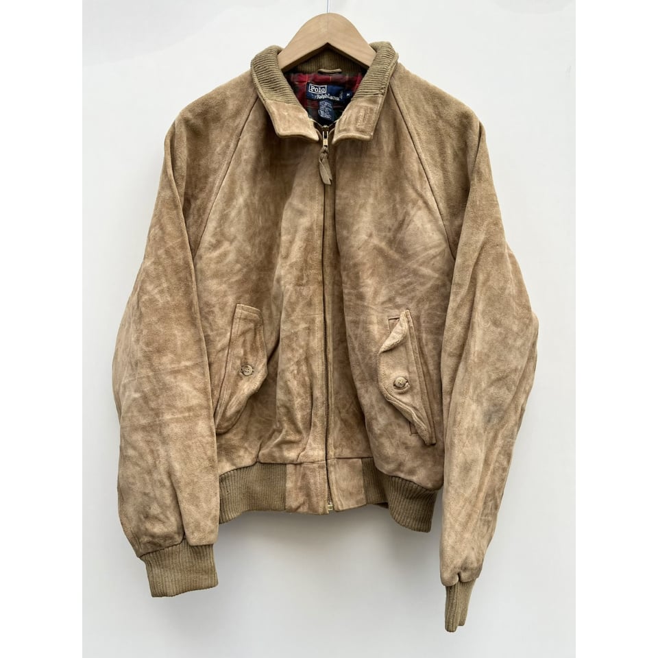 90s Ralph Lauren SUEDE HARRINGTON JACKET Size M