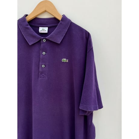 70s 80s フランス製 ラコステ ポロシャツ 3 フレンチラコステ パープル 70s フランス製 フレンチラコステ Lacoste 半袖 ポロシャツ