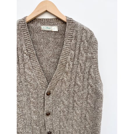 80s L.L.Bean WOOL KNIT VEST MADE IN USA 🇺🇸 Size L