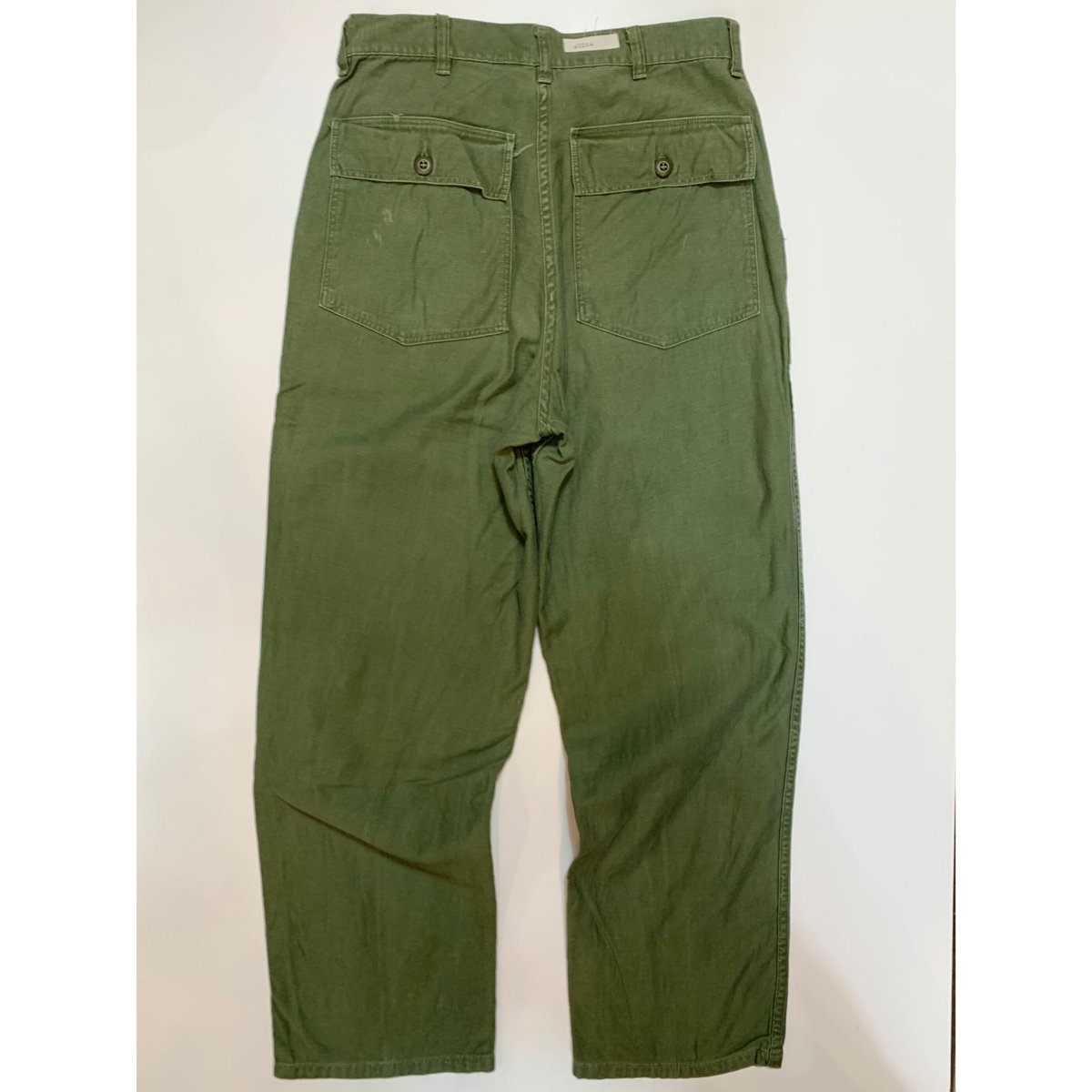 60〜70s US ARMY OG-107 COTTON SATEEN BAKER PANTS