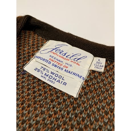 60s JERSILD MOHAIR CARDIGAN MADE IN USA 🇺🇸 Size L