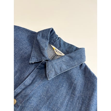 70s KEY "IMPERIAL" DENIM COVERALL Size 42