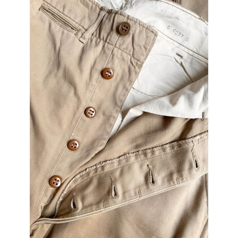 50s US ARMY 45KHAKI TROUSERS Size W30L33→W29L3