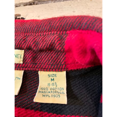 80s ST JOHN'S BAY BIG MAC FLANNEL SHIRT  Size M