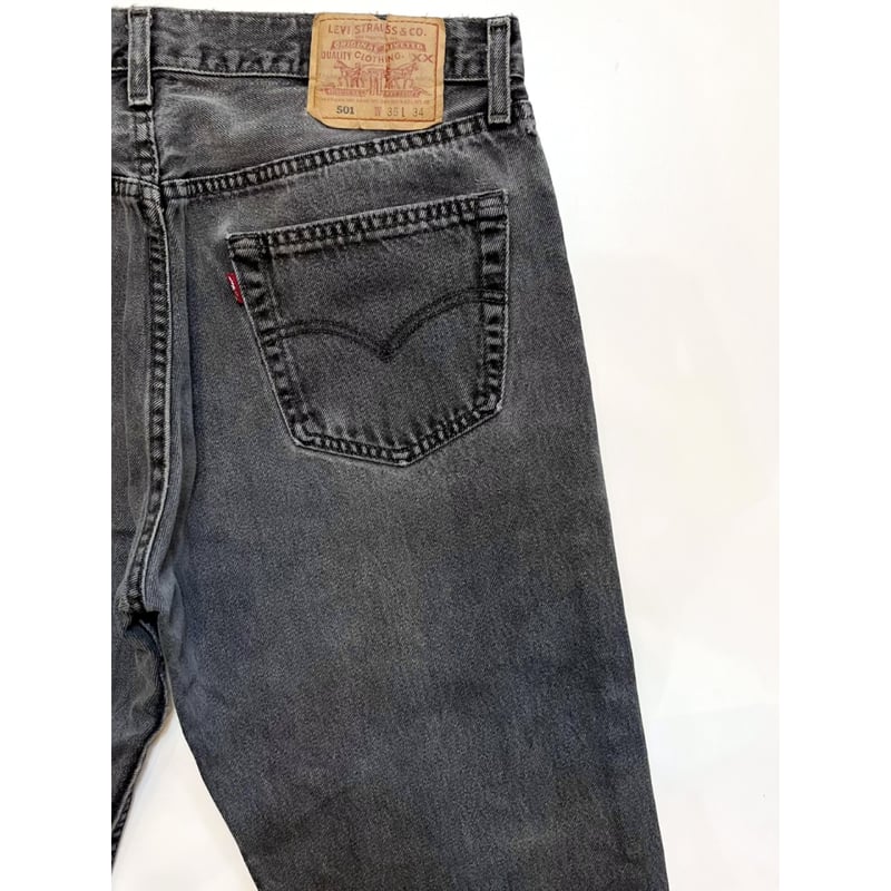 USA製 Levi's 501-0660 W38L32 VINTAGE 00s Levi's 501-0660 BLACK DENIM PANTS MADE IN U