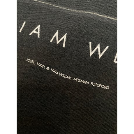 90s WILLIAM WEGMAN DOG PRINT Tee Size L