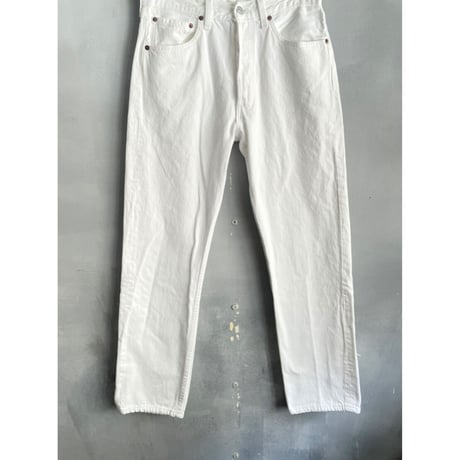 90s Levi’s 501 WHITE DENIM PANTS MADE IN USA 🇺🇸 Size W31L30→W30L29