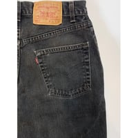 90s Levi’s 550-0260 BLACK DENIM PANTS MADE IN USA 🇺🇸  Size W30L30→W30L28