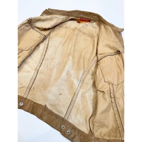 60s Levi’s "3rd TYPE" SUEDE TRACKER JACKET Size 38程