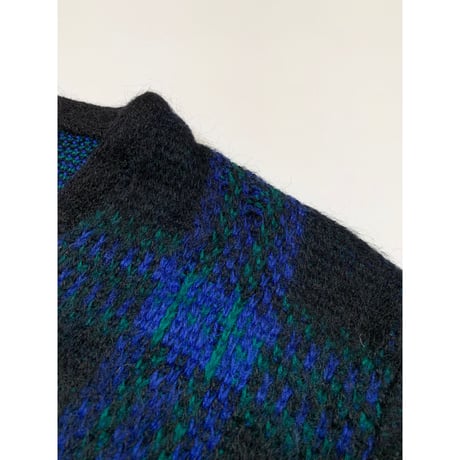60s Scotty Levinthal's "LONG HAIR" V NECK WOOL SWEATER Size L程